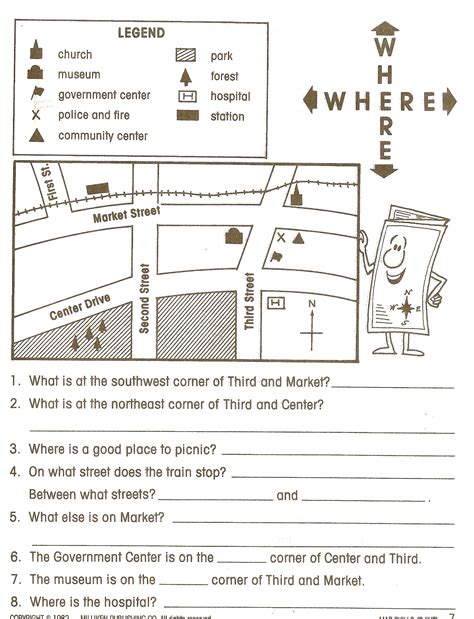 Printable Map Skills Worksheets Printable Maps