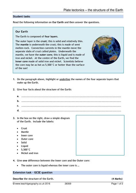 The earth's tectonic plates are in constant movement, since they are not solidly attached to each other, and since they are floating on the molten rock underneath. 30 Plate Tectonics Worksheet Answer Key | Education Template