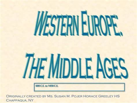 Ppt Western Europe The Middle Ages Powerpoint Presentation Free