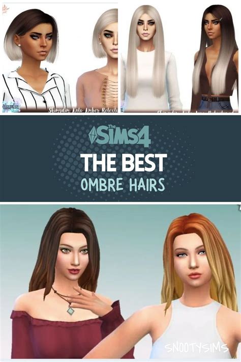 Sims 4 Ombre Hair Ombre Hair Best Ombre Hair Hair