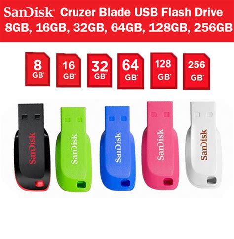 Original Sandisk Cruzer Blade 8gb 16gb 32gb Usb Flash Drive Usb 20