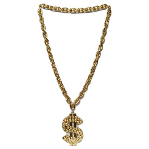 Chain Necklace Bling Bling Jewellery Thug Life Gold Chain Transparent