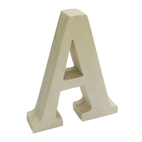 3 Chunky Wood Letter By Artminds® Unfinished A 3 In Michaels