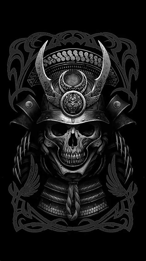 Samurai Skull Mask Tattoo