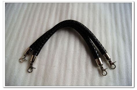 A Pair Of Black Pu Leather Purse Handles By Bagpurseframes On Etsy