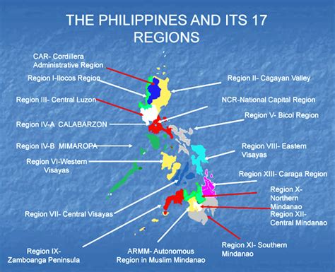 Mga Rehiyon Ng Pilipinas Mga Rehiyon Sa Pilipinas