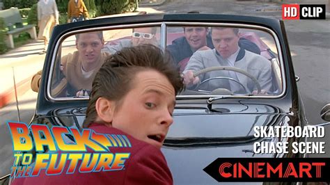 Back To The Future 1985 Skateboard Chase Scene Biff Chases Marty