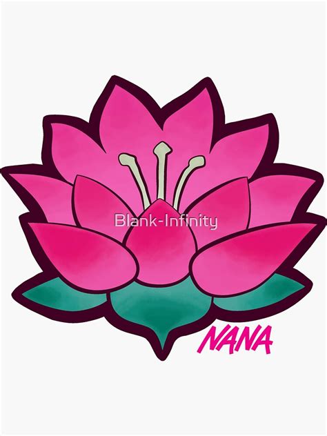 Nana Ren Lotus Flower Tattoo Sticker For Sale By Blank Infinity