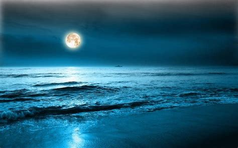 71 Night Ocean Wallpapers On Wallpaperplay Ocean Wallpaper Night