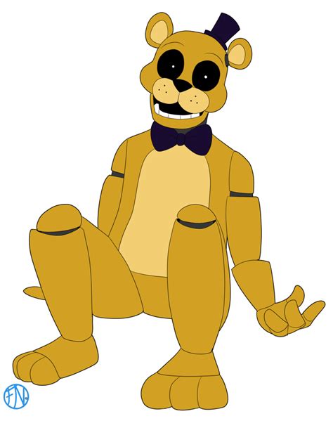 Dibujo Withered Golden Freddy Fnaf Freddy Fnaf 1 Png