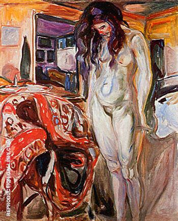 Nude By The Wicker Chair By Edvard Munch Oil Painting Reproduction