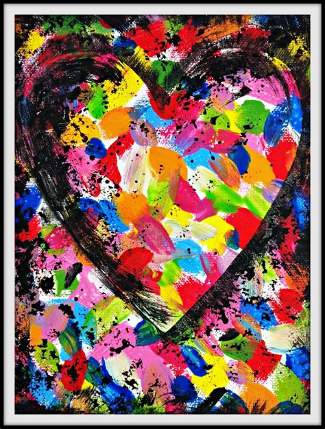Pop Art For Kids Painted Heart Inspired By Jim Dine Woo Jr Kids