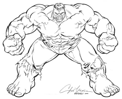 Dibujo De Hulk Frontal Para Colorear Avengers Coloring Pages Hulk