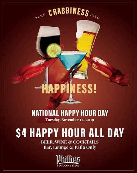 Nov 12 Turn Crabiness Into Happiness On National Happy Hour Day