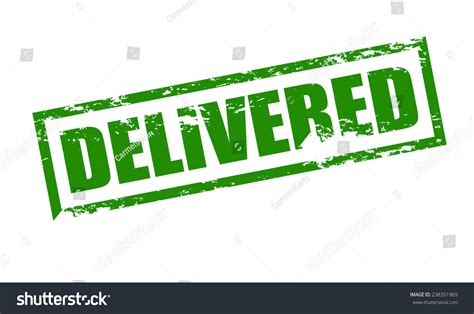 Rubber Stamp Word Delivered Inside Vector Stock Vector Royalty Free