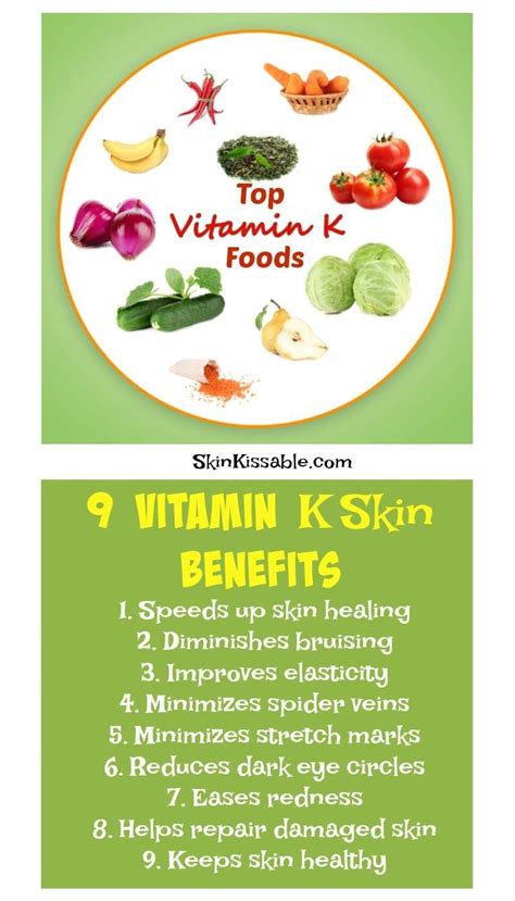Top Vitamin K Foods And Benefits For The Skin It Lightens Dark Circles
