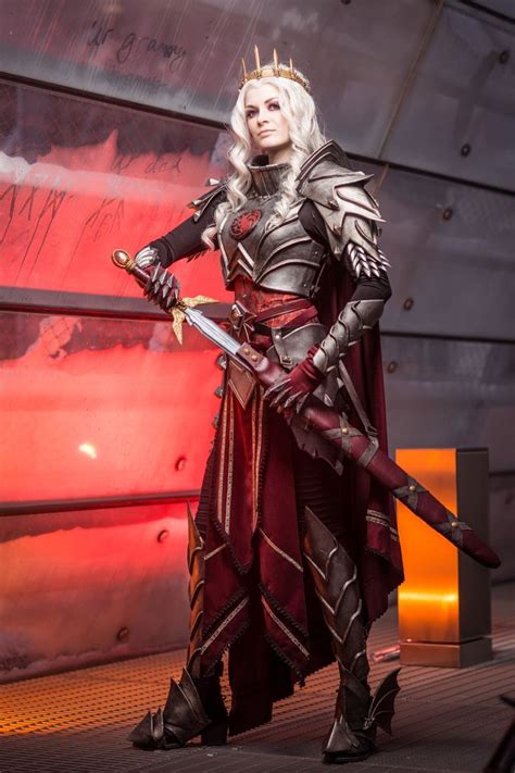 Visenya Targaryen Cosplay Female Armor Fantasy Warrior Fantasy Girl Halloween Cosplay