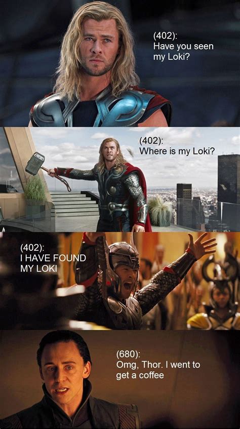 Pin By ςյ šωεε† On Thor Marvel Funny Marvel Jokes Loki Marvel