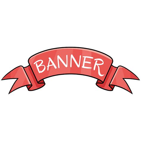 How To Draw A Banner Really Easy Drawing Tutorial