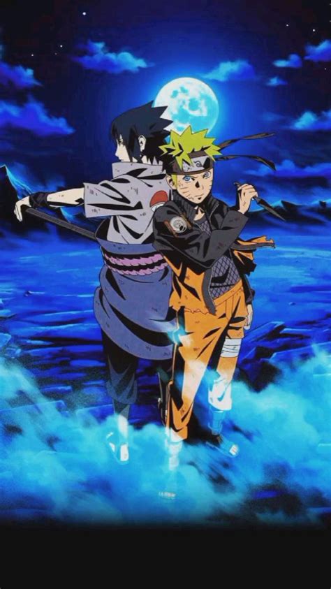 Naruto And Sasuke Live Wallpaper In 2022 Anime Naruto Fan Art