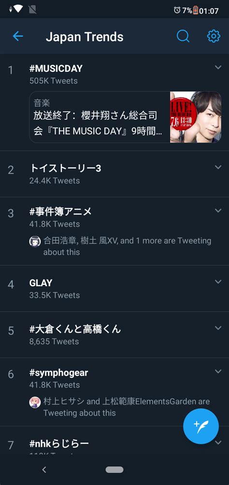 Trends are available on the twitter for ios app, the twitter for android app, and twitter. Trending on Twitter : Symphogear