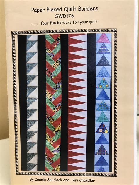Paper Pieced Quilt Borders Pattern By Connie Spurlock And Teri