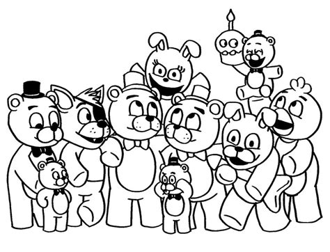 Fnaf Printable Coloring Pages Customize And Print