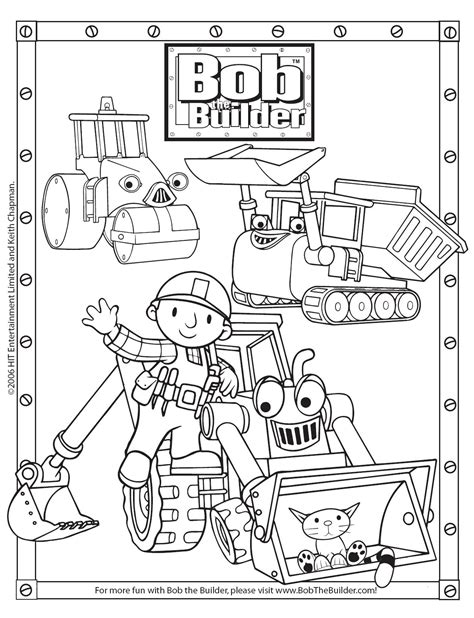 Bob The Builder Coloring Pages At GetColorings Com Free Printable