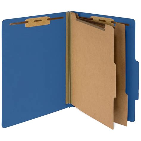 Blue Summit Supplies Classification Folders Letter Size 2 Divider T