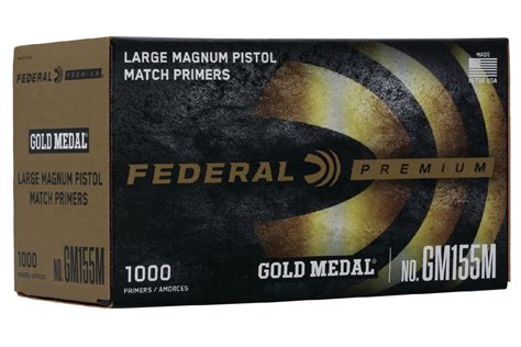 Federal Large Magnum Pistol Match Primers Gold Medal 1000 Box