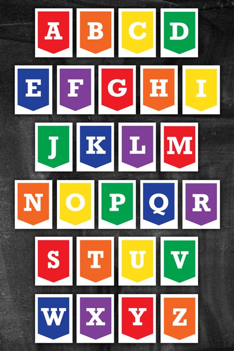 Free Printable Letters For Banners Entire Alphabet Printable
