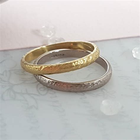 Stunning white gold rings from f.hinds. 18 Carat Gold Textured Wedding Ring By Caroline Brook ...