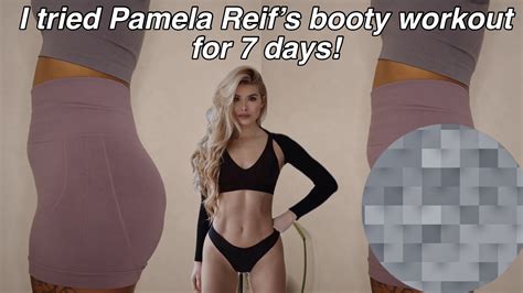 i tried pamela reif s booty workout for 7 days youtube