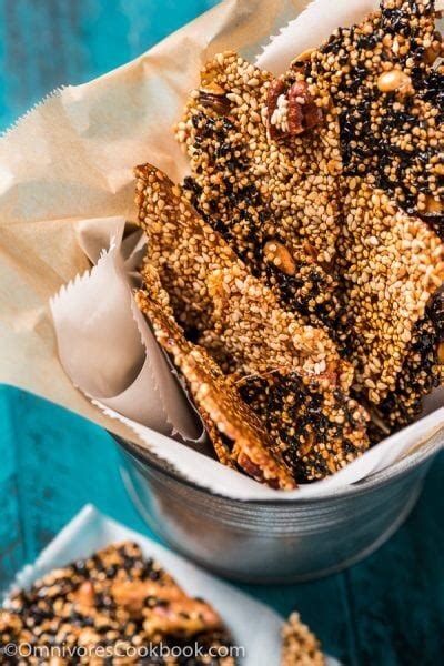 Quinoa Sesame Brittle 芝麻糖 Omnivores Cookbook