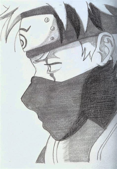 32 Anime Sketch Kakashi Naruto Drawing Easy Nichanime