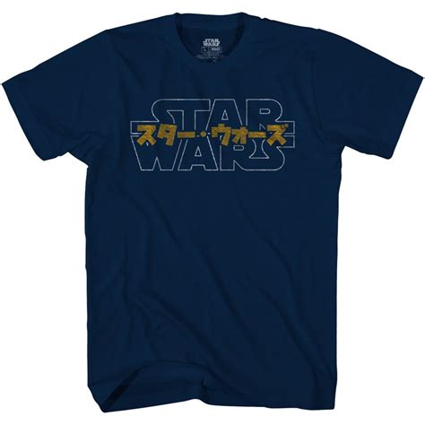 Star Wars Star Wars Logo Japanese Adult Tee Graphic T Shirt For Men