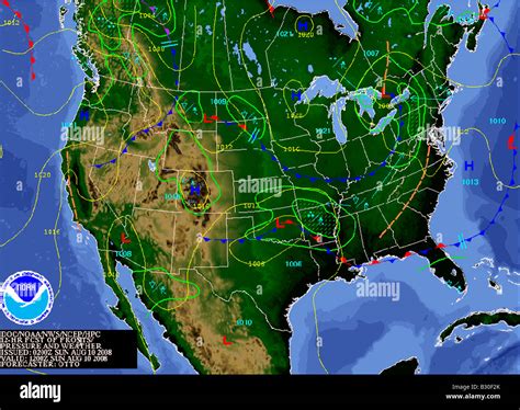 Weather Map North America