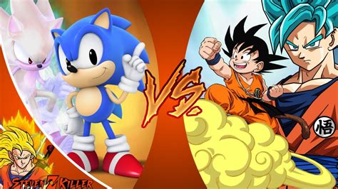 Martes, 12 de junio de 2012. Classic Sonic VS Kid Goku! (Sonic Mania vs Dragon Ball ...