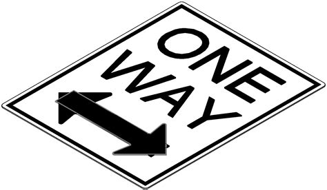 One Way Signs Clipart Best