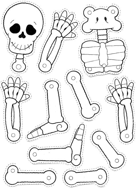 Recortables Halloween Vestir El Esqueleto Blog De Imágenes