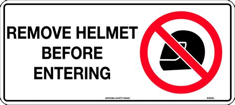 Remove Helmet Before Entering Prohibition Uss