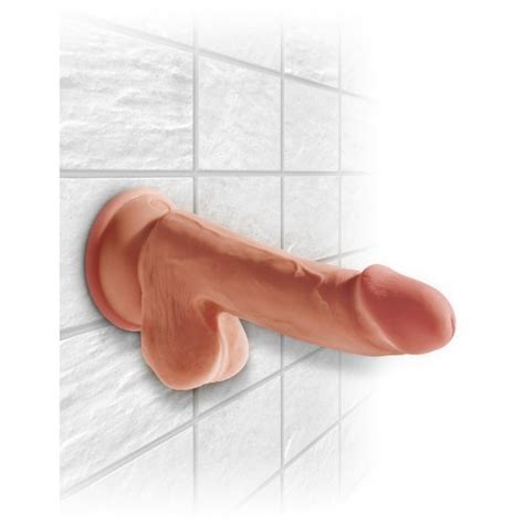 King Cock Plus 65 Triple Density Cock With Balls Tan Sex Toys At