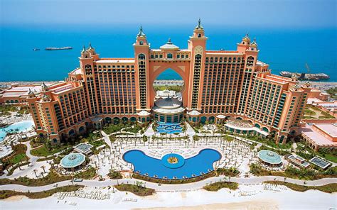 Hd Wallpaper Dubai Hotel Atlantis Palm Jumeirah Island Overlooking The
