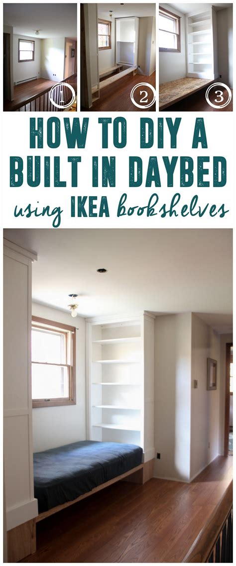 How to DIY Ikea Built Ins | Built in daybed, Ikea built ins, Ikea built in