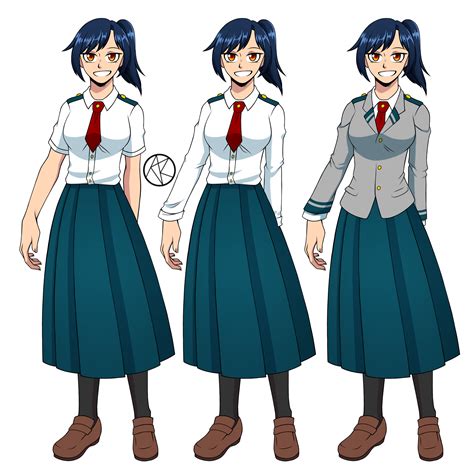Bnha Oc Shuiro Rin Ua Uniform Redesign Desc By Gothicscarlet2402