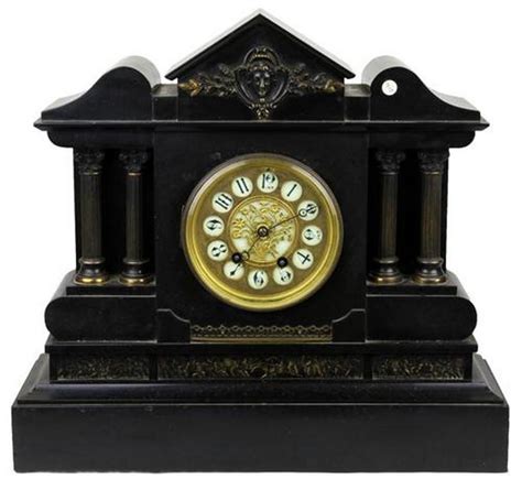 Victorian Marble Mantle Clock Clocks Marble And Slate Horology