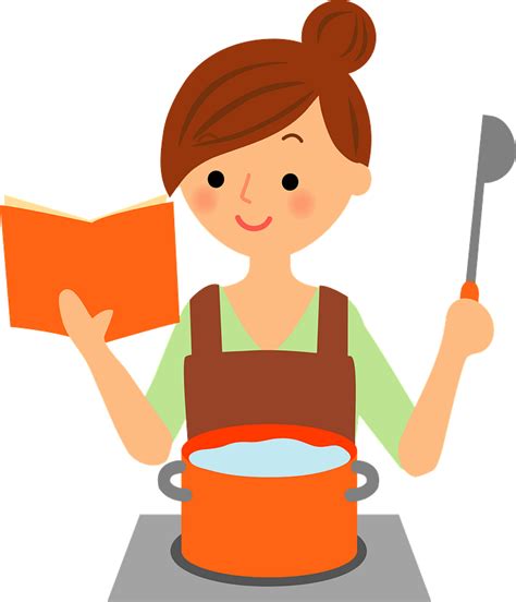 Download Transparent Woman Cooking Png Cook Clipart Png Clipartkey Images