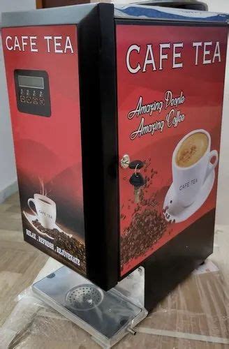 Stainless Steel Automatic Tea Coffee Vending Machine For Offices 425x275x600 In Mm At Rs