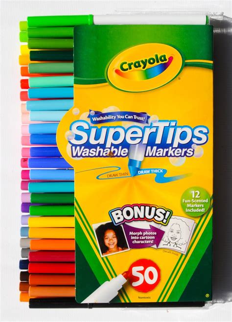 新製品情報も満載 クレヨラ アメリカ 海外輸入 知育玩具 crayola 50ct washable super tips markers 50 color varietyクレヨラ shin i jp