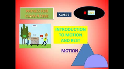Motion Class Physics Science Important For Cbse Youtube